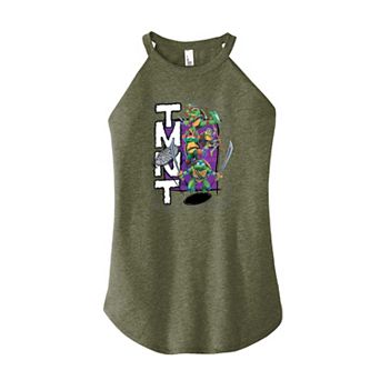 Juniors' TMNT Teenage Mutant Ninja Turtles Mutant Mayhem Group High Neck Graphic Tank Top