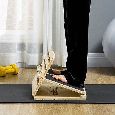 Soozier Calf Stretcher, Slant Board, Adjustable Incline Board for Calf Stretching, Non-Slip and Foldable for Portability