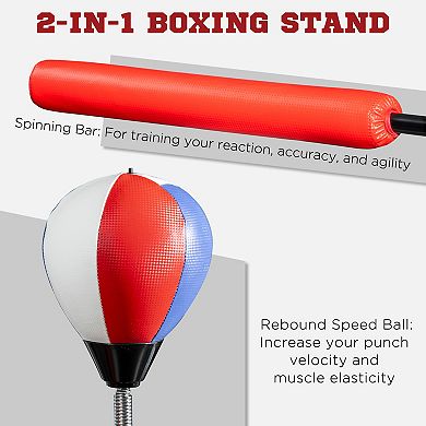 Soozier Speed Bag Boxing Bag Stand Reflex Training Equipment and