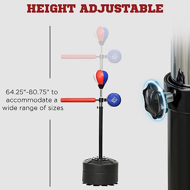 Soozier Speed Bag Boxing Bag Stand Reflex Training Equipment and