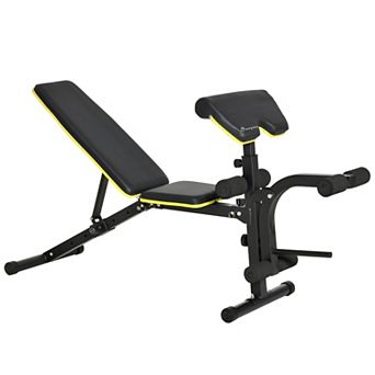 Soozier Multi-Functional Sit-Up Dumbbell Bench Adjustable Seat and Back Angle