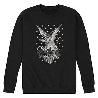 Men's America Eagle Stars Graphic Fleece Pullover