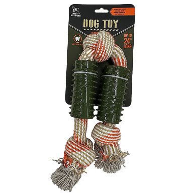 Americas Vet Dogs Braided Rubber Rope Toy