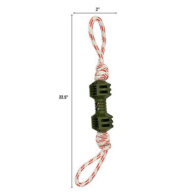 Americas Vet Dogs Dumbell Rope Toy