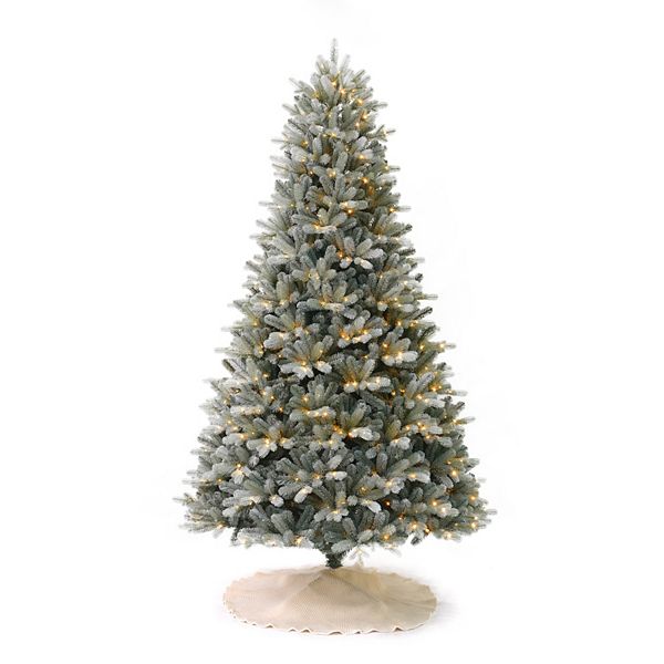 Seasonal 9ft. PreLit Blue Spruce Artificial Christmas Tree Warm