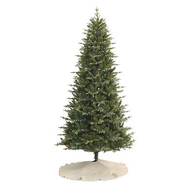 Seasonal 9-ft. Pre-Lit Bluffton Pine Artificial Christmas Tree - Multi-Color LED Lights