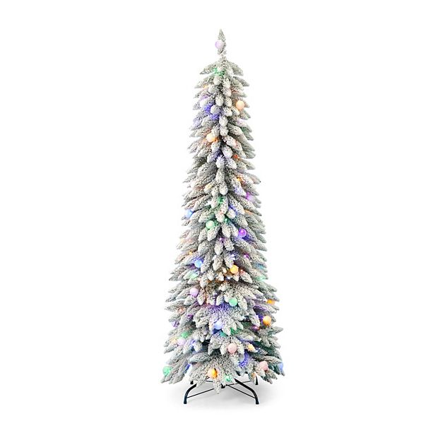 6ft pre lit slim deals artificial christmas tree