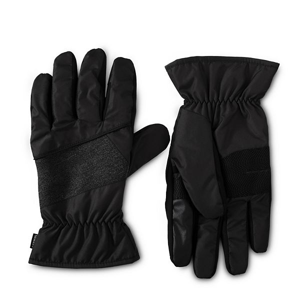 Men's isotoner Insulated Water Repellent Stretch Tech Piecing Gloves