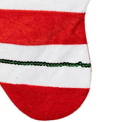 Northlight Striped Sequin Christmas Stocking