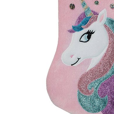 Northlight Sequin Unicorn Christmas Stocking