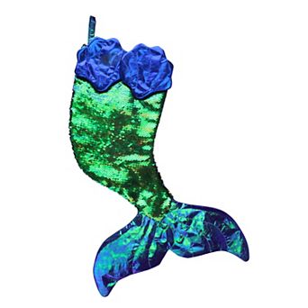 Northlight Sequin Iridescent Mermaid Christmas Stocking
