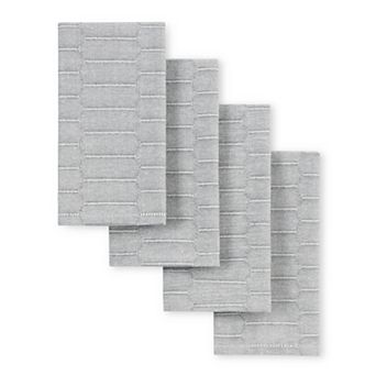 Martha Stewart Honeycomb Modern Farmhouse Dinner Napkin 4 pk