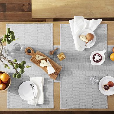 Martha Stewart Honeycomb Modern Farmhouse Reversible Placemat 4-pk.