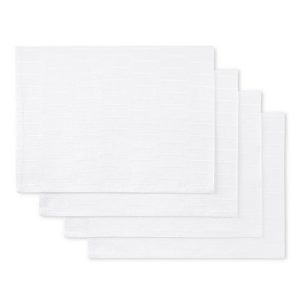 Martha Stewart Honeycomb Modern Farmhouse Reversible Placemat 4-pk.