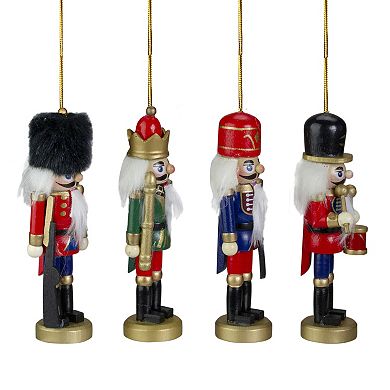 Northlight Assorted Classic Nutcracker Ornaments 5" 4-piece