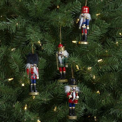 Northlight Assorted Classic Nutcracker Ornaments 5" 4-piece