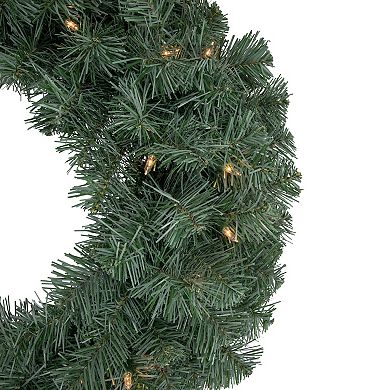 Northlight Pre-lit Colorado Blue Spruce Artificial Christmas Wreath with Clear Lights