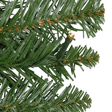 Northlight Pre-Lit Whitmire Pine Artificial Christmas Wreath with Warm White LED Lights