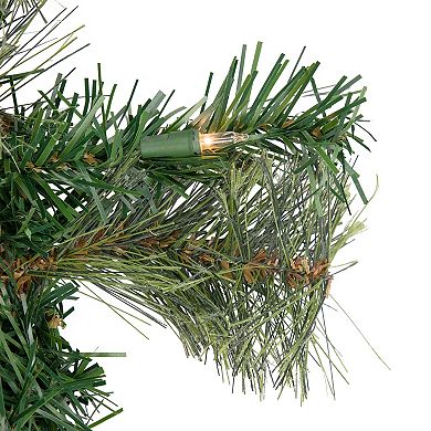 Northlight Pre-Lit Oregon Cashmere Pine Artificial Christmas Wreath with Clear Lights