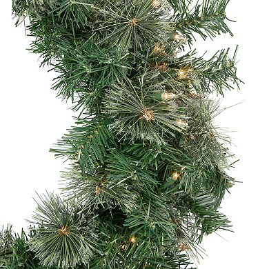 Northlight Pre-Lit Oregon Cashmere Pine Artificial Christmas Wreath with Clear Lights
