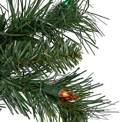 Northlight Pre-lit Chatham Pine Artificial Christmas Wreath with Multi-Color Lights