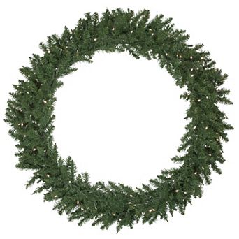 Northlight 48 in Pre-Lit Winona Fir Artificial Christmas Wreath with Warm White LED Lights