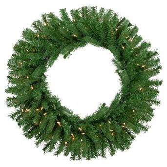 Northlight Pre-Lit Sierra Noble Fir Artificial Christmas Wreath with Clear Lights