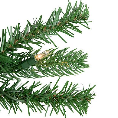 Northlight Pre-Lit Sierra Noble Fir Artificial Christmas Wreath with Clear Lights