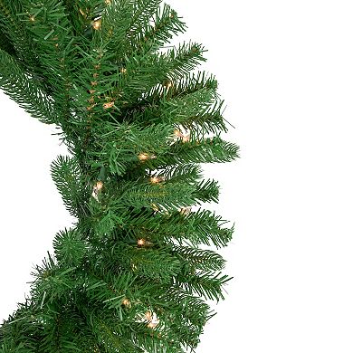 Northlight Pre-Lit Sierra Noble Fir Artificial Christmas Wreath with Clear Lights
