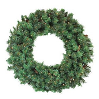 Northlight 48" Pre-Lit Royal Oregon Pine Artificial Christmas Wreath with Clear Lights