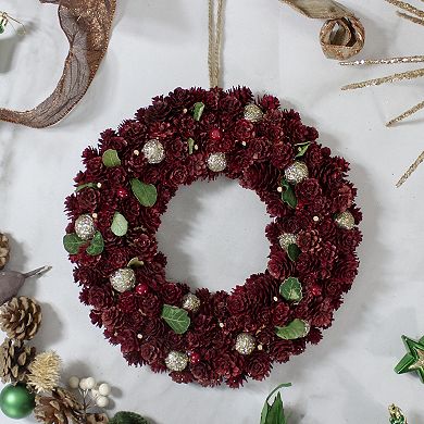 Northlight Red Pine Cone & Berry Artificial Christmas Wreath