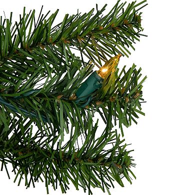 Northlight Pre-Lit Canadian Pine Artificial Christmas Wreath Multicolor Lights