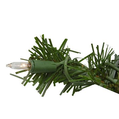 Northlight Deluxe Windsor Pine Artificial Christmas Wreath with Clear Lights