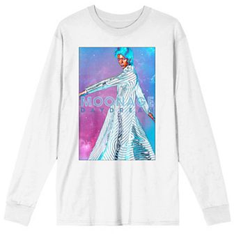 Men's David Bowie Moonage Daydream Colored Smoke Graphic Tee