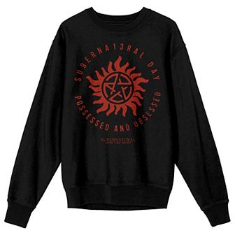 Men's Supernatural Day Possessed And Obsessed Graphic Sweatshirt