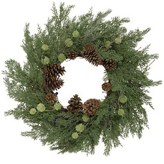 Northlight Pinecones & Blueberries Artificial Christmas Wreath