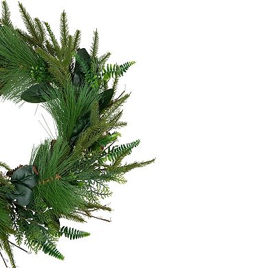 Northlight Long Needle Pine & Mixed Foliage Artificial Christmas Wreath