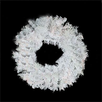 Northlight White & Silver Mixed Pine Artificial Christmas Wreath
