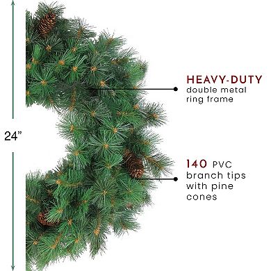 Northlight Royal Oregon Pine Artificial Christmas Wreath