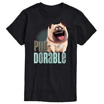 Men's The Secret Life of Pets Pug-Dorable Graphic Tee