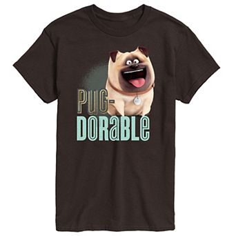 Men's The Secret Life of Pets Pug-Dorable Graphic Tee