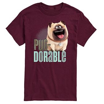 Men's The Secret Life of Pets Pug-Dorable Graphic Tee