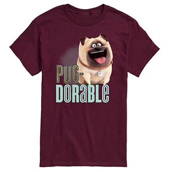 Men's The Secret Life of Pets Pug-Dorable Graphic Tee
