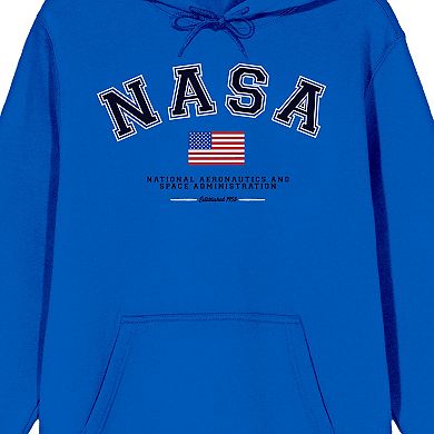 Men's NASA U.S. Flag Varsity Logo Graphic Hoodie