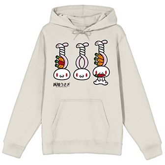 Men's All Purpose Bunny Three Bunnies Graphic Hoodie