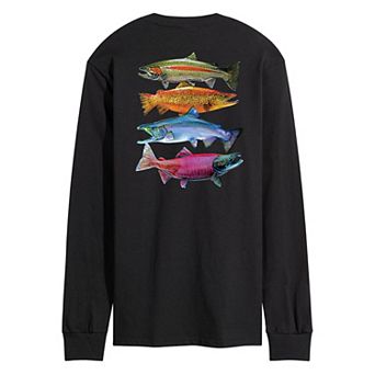Men's Northwaters Fish Long Sleeve Graphic Tee