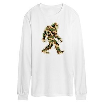 Men's Sasquatch Camo Long Sleeve Graphic Tee