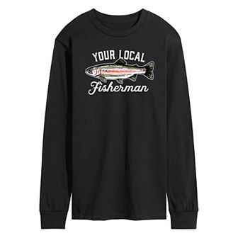 Men's Your Local Fisherman Long Sleeve Graphic Tee