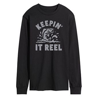Men's Keepin' It Reel Fishing Long Sleeve Graphic Tee