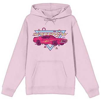 Men's Retro Muscle Car Speedway Graphic Hoodie